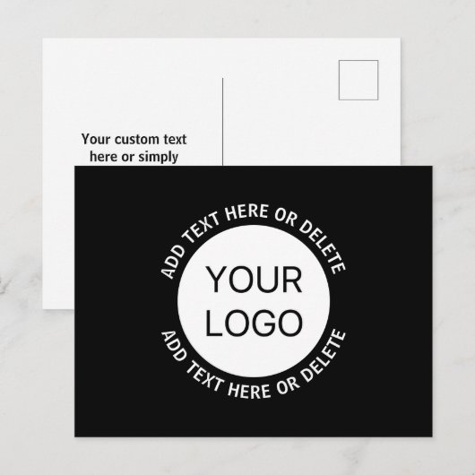 Firmenlogo oder Bild- und Bearbeitungstext Postkarte (Vorne/Hinten)