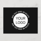 Firmenlogo oder Bild- und Bearbeitungstext Postkarte (Vorderseite)