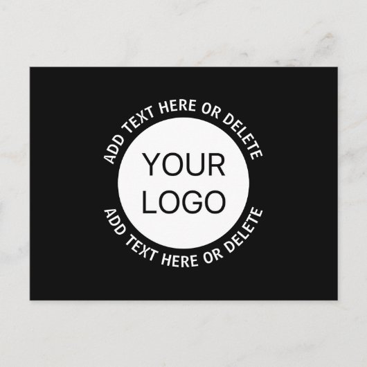 Firmenlogo oder Bild- und Bearbeitungstext Postkarte (Vorderseite)