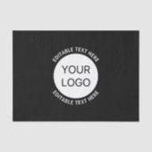 Firmenlogo oder Bild- und Bearbeitungstext Seidenpapier (Vorderseite)