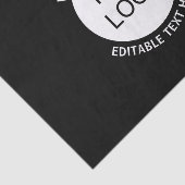 Firmenlogo oder Bild- und Bearbeitungstext Seidenpapier (Ausschnitt)