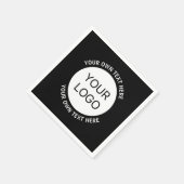 Firmenlogo oder Bild- und Bearbeitungstext Serviette (Ecke)