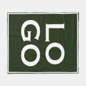 Firmenlogo oder Firmenlogo für "Forest Green" Fleecedecke (Vorderseite (Horizontal))