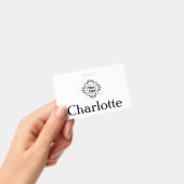 Firmenlogo oder Firmenname Ausweis (Handheld)