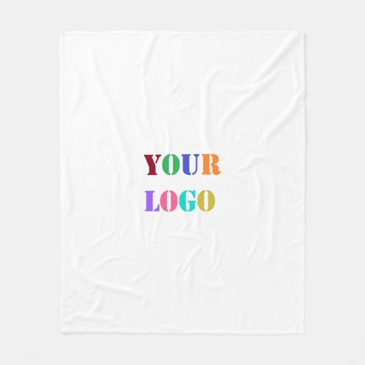 Firmenlogo oder Foto Fleece Blankon (Vorderseite)
