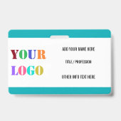 Firmenlogo oder Foto-Name-Abzeichen Ausweis (Rückseite)