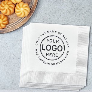 Firmenlogo oder Marke Moderne Minimal Serviette
