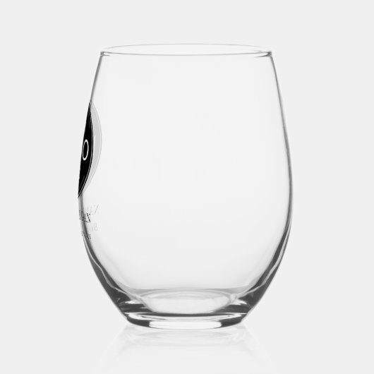 Firmenlogo oder Markenbezeichnung Moderne Beruflic Weinglas Ohne Stiel (Links)