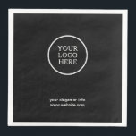 Firmenlogo | Papierservietten<br><div class="desc">Ein elegantes,  individuelles Business Paper Servietten Template in modernem minimalistischem Stil,  das mit Ihrem Firmenlogo und Firmenlogo oder info leicht aktualisiert werden kann. Wenn Sie Hilfe bei der Personalisierung dieses Produktes benötigen,  kontaktieren Sie mich bitte über den Meldungsknopf und ich helfe Ihnen gerne.</div>