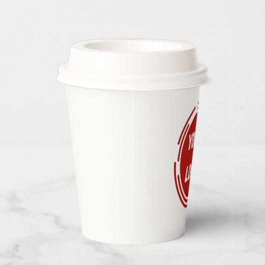 Firmenlogo Pappbecher (Rechts)