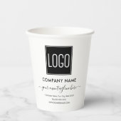 Firmenlogo Pappbecher (Vorderseite)