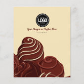 Firmenlogo personalisieren | Chocolate Company Flyer (Hinten)