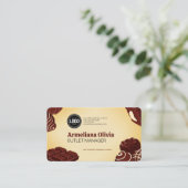 Firmenlogo personalisieren | Chocolate Company Visitenkarte (Stehend Vorderseite)