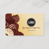 Firmenlogo personalisieren | Chocolate Company Visitenkarte (Rückseite)