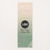 Firmenlogo personalisieren | Elegant Green Yoga Yogamatte (Vorderseite)