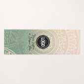 Firmenlogo personalisieren | Elegant Green Yoga Yogamatte (Vorderseite (Horizontal))