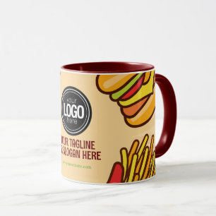 Firmenlogo personalisieren   Hamburger Hotdog Them Tasse