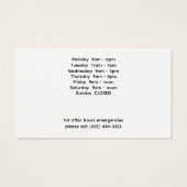 Firmenlogo Personalisierte benutzerdefinierte Visi (Rückseite)