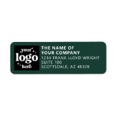 Firmenlogo Personalisierte Business-Rücksendeadres (Vorne)