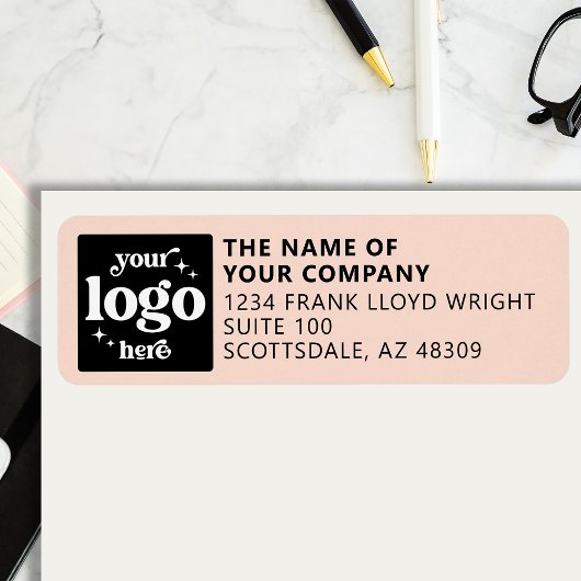 Firmenlogo Personalisierte Business-Rücksendeadres
