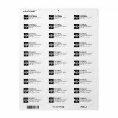 Firmenlogo Personalisierte Business-Rücksendeadres (Vorne)