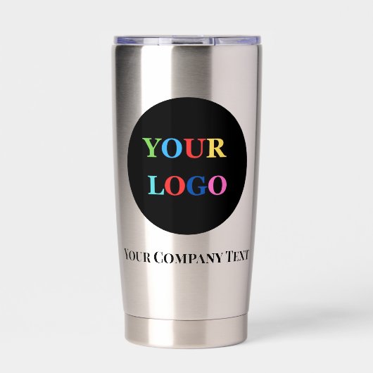 Firmenlogo Personalisierte Geschäftskaffee Thermobecher (Vorderseite)