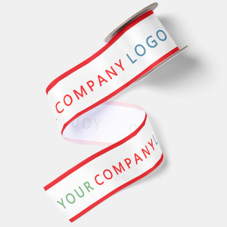 Firmenlogo personalisiertes Satinband