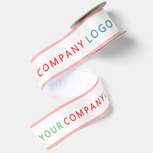 Firmenlogo personalisiertes Satinband