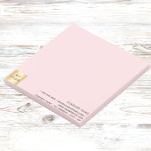 Firmenlogo pink post-it klebezettel