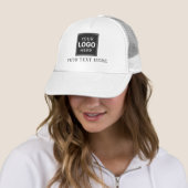 Firmenlogo plus Text Truckerkappe (Beispiel)