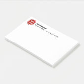 Firmenlogo Post-it Klebezettel (angewinkelt)