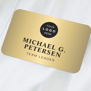 Firmenlogo professioneller Mitarbeiter Faux-Gold Namensschild