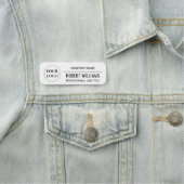 Firmenlogo Professioneller Mitarbeiter  Namensschild (Beispiel)