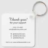 Firmenlogo QR Code Doppelseitige Werbegeschenke Schlüsselanhänger (Rückseite)