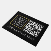 Firmenlogo QR-Code Geschäftsfußmatte Fußmatte (Schrägansicht)
