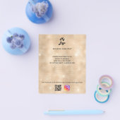 Firmenlogo qr Code instagram golden glam Flyer (Einzeln)