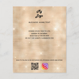 Firmenlogo qr Code instagram golden glam Flyer