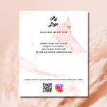 Firmenlogo Qr-Code-Instragram, benutzerdefinierter Flyer<br><div class="desc">Rosa rosa Marmorhintergrund. Personalisieren Sie Ihr Firmenlogo,  Ihren Namen,  Ihre Adresse,  Ihren Text,  Ihren eigenen QR-Code und fügen Sie ihn Ihrem Instragentenkonto hinzu.</div>