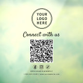 Firmenlogo QR-Code Kontaktieren Sie uns Fensteraufkleber (Blatt 3)