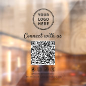 Firmenlogo QR-Code Kontaktieren Sie uns Fensteraufkleber (Blatt 2)