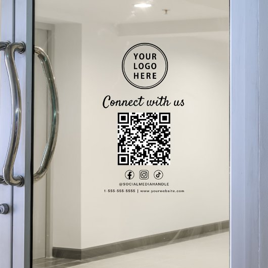Firmenlogo QR-Code Kontaktieren Sie uns Fensteraufkleber