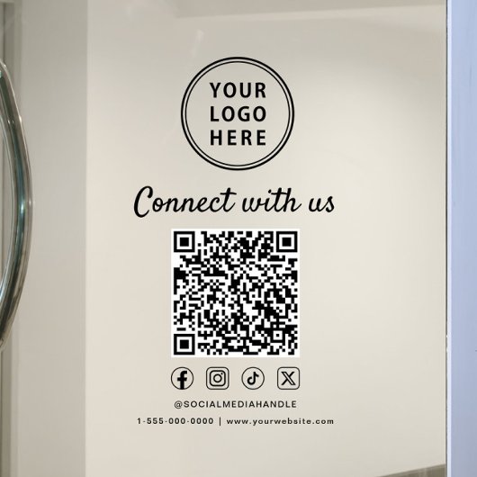 Firmenlogo QR-Code Kontaktieren Sie uns Fensteraufkleber