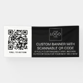 Firmenlogo QR Code Kundenspezifischer Vinyl Innenb Banner (Horizontal)