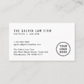 Firmenlogo QR-Code Mitarbeiter Visitenkarte (Vorderseite)