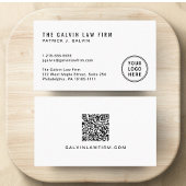 Firmenlogo QR-Code Mitarbeiter Visitenkarte