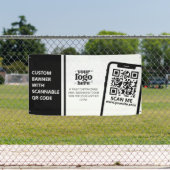 Firmenlogo QR Code Vinyl Black Indoor Outdoor Banner (Insitu)