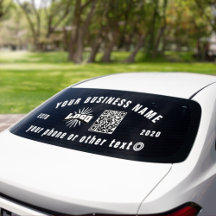 Firmenlogo qr Code Vinyl Car Truck Window Decal