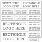 Firmenlogo | Rectangle Shape Leicht Upload Aufkleber (Vorderseite)