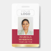 Firmenlogo Red Gold Business Ausweis (Vorderseite)