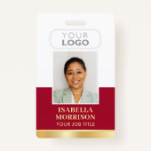 Firmenlogo Red Gold Business Ausweis (Vorderseite)
